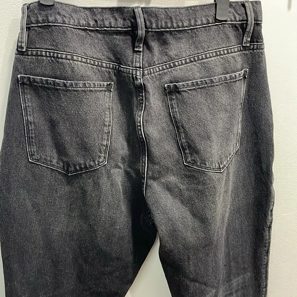 Frame distressed Le Sylvie Slender Straight high waist black jeans. Size 29 - Picture 6 of 10